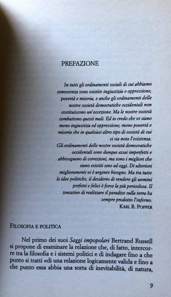 RITORNO ALLA RAGIONE. IL PENSIERO DI POPPER E L'AMMINISTRAZIONE PUBBLICA. …