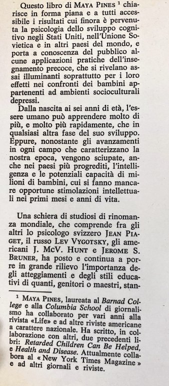 RIVOLUZIONE NELL'APPRENDIMENTO. DALLA NASCITA A SEI ANNI