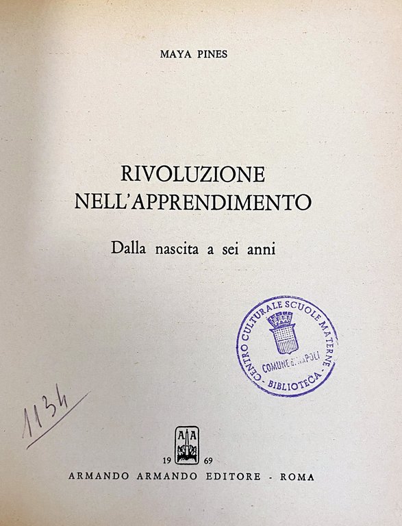 RIVOLUZIONE NELL'APPRENDIMENTO. DALLA NASCITA A SEI ANNI