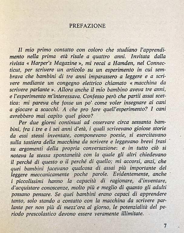 RIVOLUZIONE NELL'APPRENDIMENTO. DALLA NASCITA A SEI ANNI
