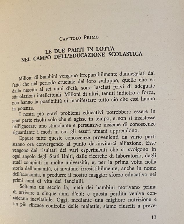 RIVOLUZIONE NELL'APPRENDIMENTO. DALLA NASCITA A SEI ANNI