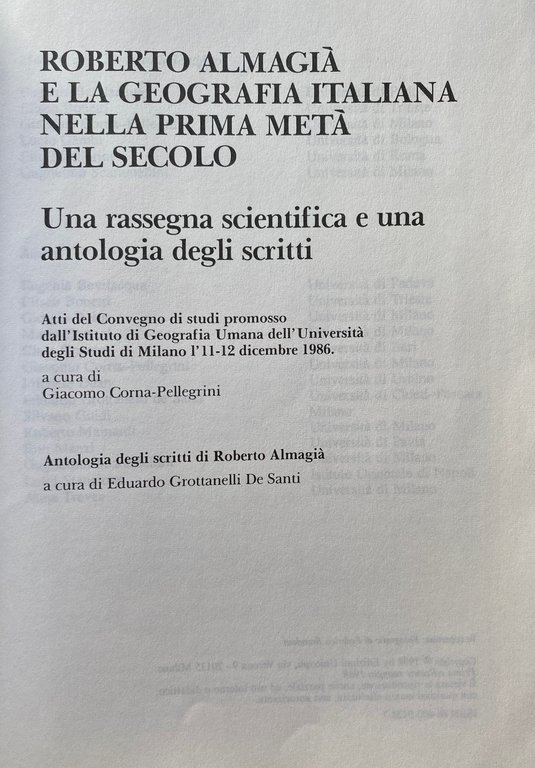 ROBERTO ALMAGIÀ E LA GEOGRAFIA ITALIANA NELLA PRIMA METÀ DEL …