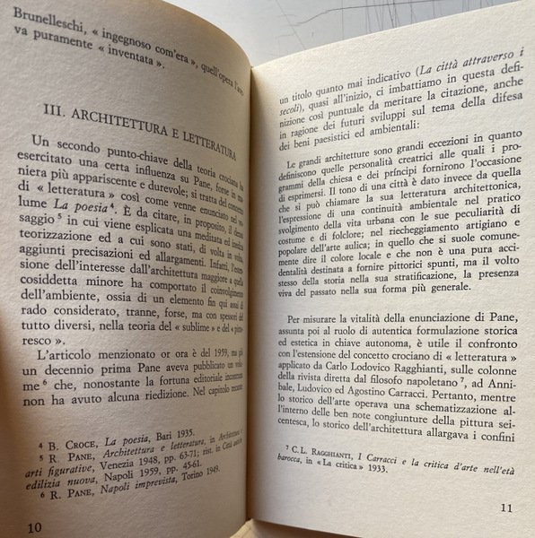 ROBERTO PANE: TEORIA E STORIA DELL'ARCHITETTURA