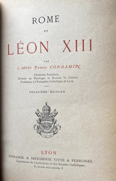 ROME ET LÉON XIII