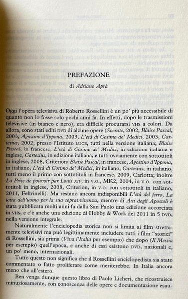 ROSSELLINI DAL GRANDE AL PICCOLO SCHERMO. PER UNA TELEVISIONE TRA …