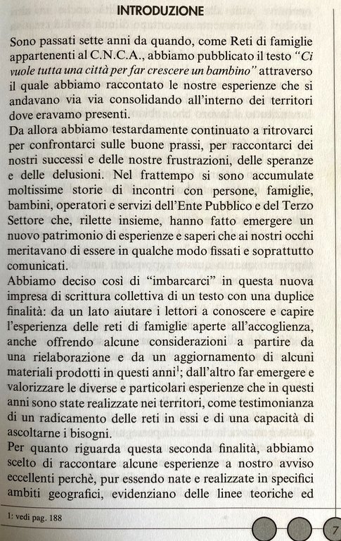 ROTATORIE SOCIALI. PENSIERI ED ESPERIENZE DELLE RETI DI FAMIGLIE APERTE …