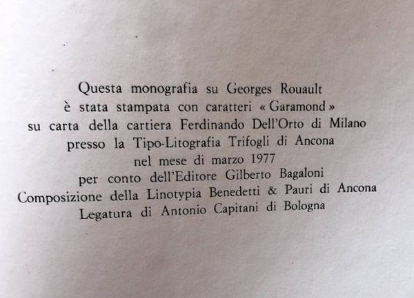 ROUAULT. A CURA DI GIANCARLO GALEAZZI