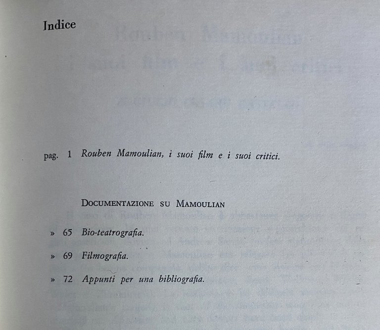 ROUBEN MAMOULIAN I SUOI FILM E I SUOI CRITICI