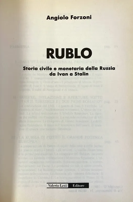 RUBLO. STORIA CIVILE E MONETARIA DELLA RUSSIA DA IVAN A … | Immagine Gallery 7