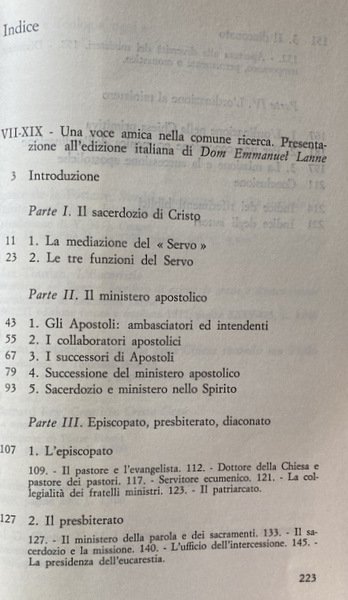 SACERDOZIO E MINISTERO. RICERCA ECUMENICA