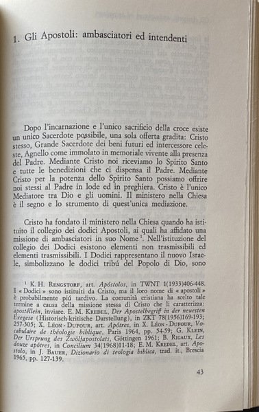 SACERDOZIO E MINISTERO. RICERCA ECUMENICA