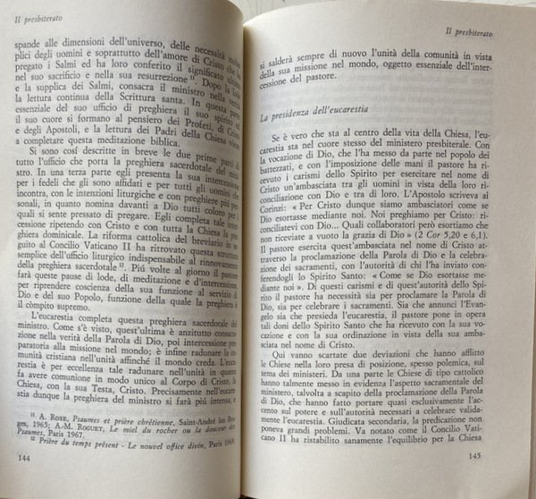 SACERDOZIO E MINISTERO. RICERCA ECUMENICA