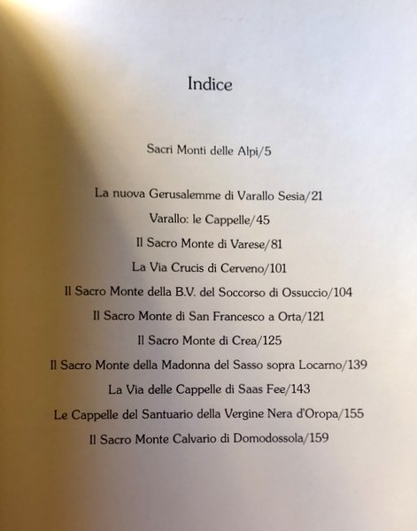 SACRI MONTI DELLE ALPI