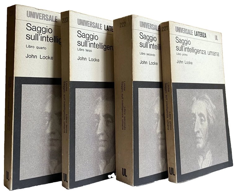 SAGGIO SULL'INTELLIGENZA UMANA. (LIBRO PRIMO, SECONDO, TERZO, QUARTO) 1-2-3-4- VOLUMI …