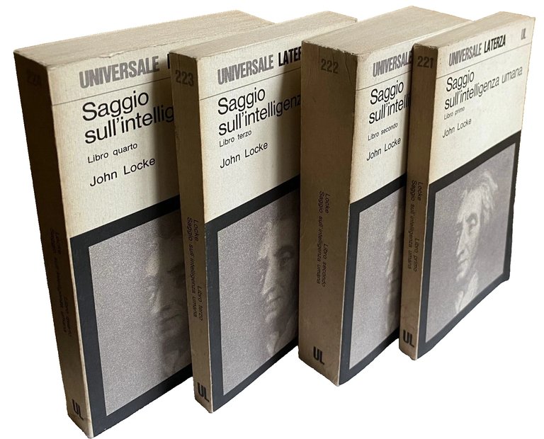 SAGGIO SULL'INTELLIGENZA UMANA. (LIBRO PRIMO, SECONDO, TERZO, QUARTO) 1-2-3-4- VOLUMI …