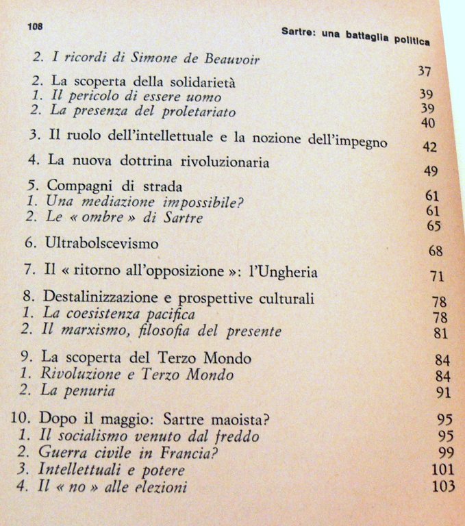 SARTRE, UNA BATTAGLIA POLITICA