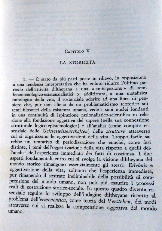 SCIENZA E FILOSOFIA IN DILTHEY. I, II (VOLUME 1, VOLUME …