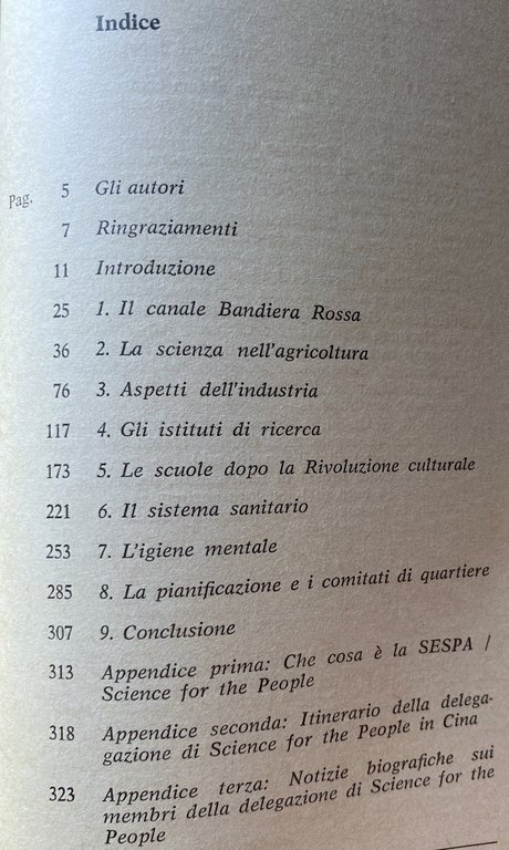 SCIENZA E POPOLO IN CINA