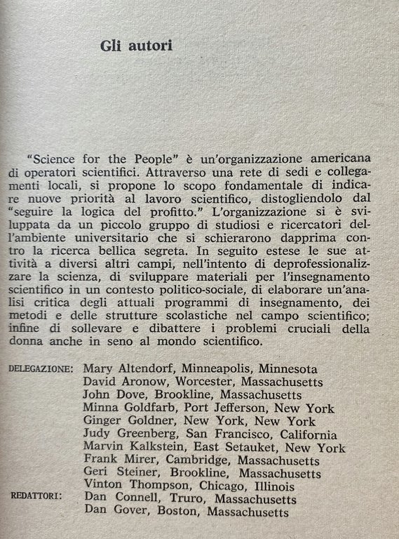 SCIENZA E POPOLO IN CINA