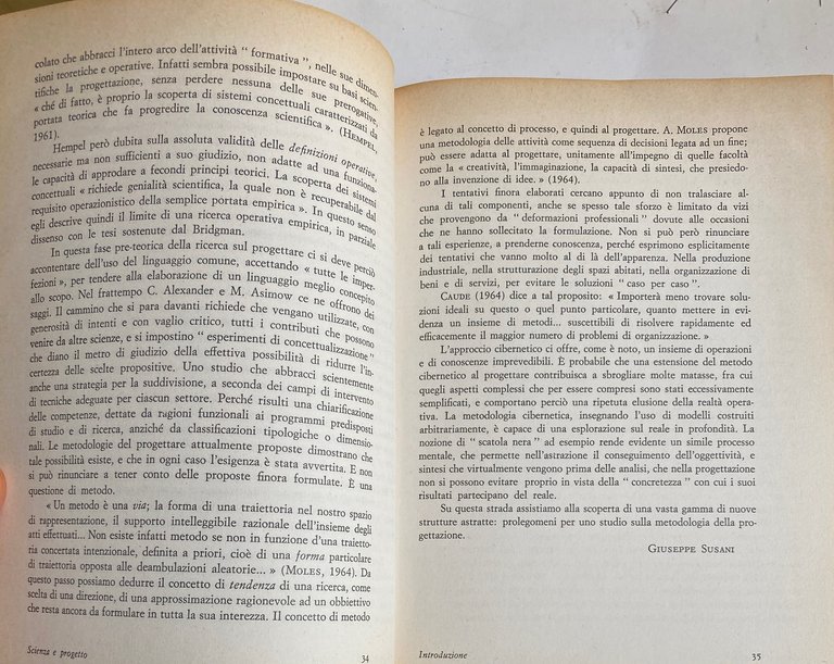 SCIENZA E PROGETTO