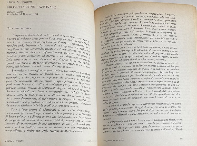 SCIENZA E PROGETTO