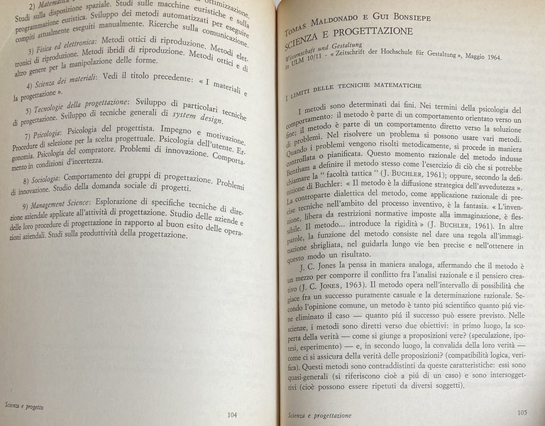 SCIENZA E PROGETTO