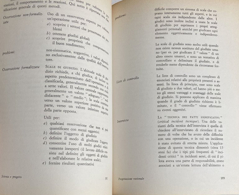 SCIENZA E PROGETTO