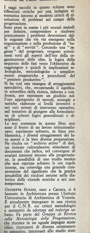 SCIENZA E PROGETTO