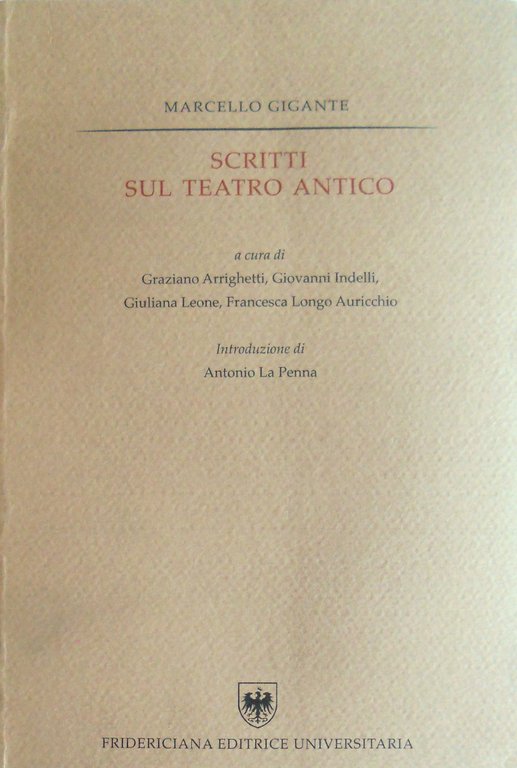 SCRITTI SUL TEATRO ANTICO | Immagine Gallery 3