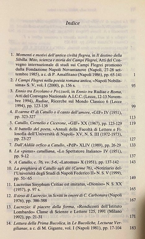 SCRITTI SULLA POESIA GRECA E LATINA. (VOLUME 1, VOLUME 2)