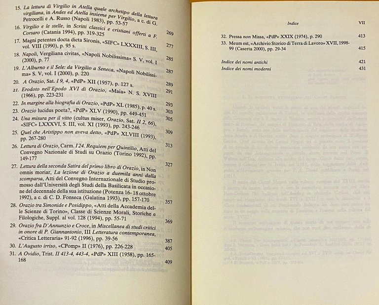 SCRITTI SULLA POESIA GRECA E LATINA. (VOLUME 1, VOLUME 2)