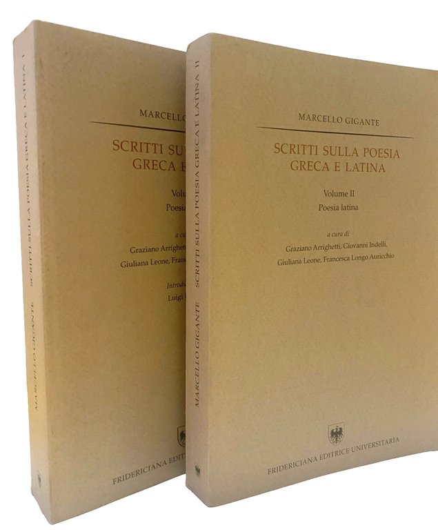 SCRITTI SULLA POESIA GRECA E LATINA. (VOLUME 1, VOLUME 2)