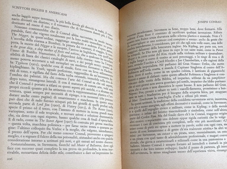 SCRITTORI INGLESI E AMERICANI. SAGGI, NOTE E VERSIONI