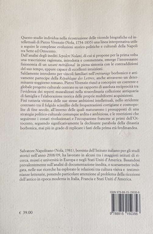 SEPOLCRI NOLANI. A CURA DI SALVATORE NAPOLITANI