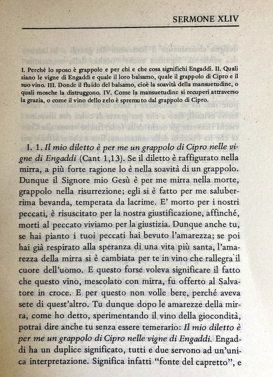 SERMONI SUL CANTICO DEI CANTICI. Volumi 1-2 (Sermoni I-XLIII, Sermoni …
