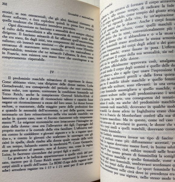 SESSUALITÀ E NAZIONALISMO. MENTALITÀ BORGHESE E RISPETTABILITÀ