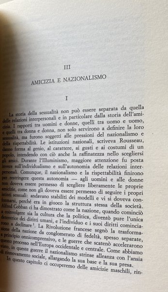 SESSUALITÀ E NAZIONALISMO. MENTALITÀ BORGHESE E RISPETTABILITÀ