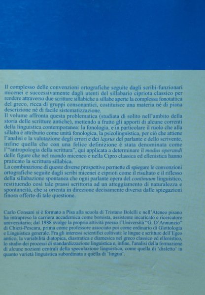 SILLABE E SILLABARI FRA COMPETENZA FONOLOGICA E PRATICA SCRITTORIA