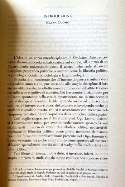 SIMBOLICHE DELLO SPAZIO. IMMAGINI E CULTURE DELLA TERRA. A CURA …