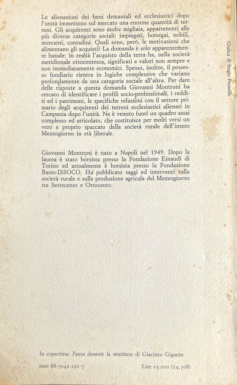 SOCIETÀ E MERCATO DELLA TERRA. LA VENDITA DEI TERRENI DELLA … | Immagine Gallery 4