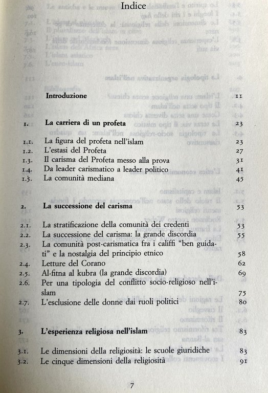 SOCIOLOGIA DELL'ISLAM. FENOMENI RELIGIOSI E LOGICHE SOCIALI
