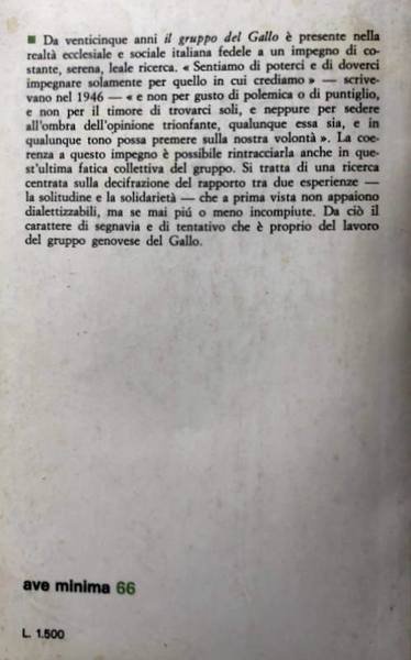 SOLITUDINE E SOLIDARIETÀ NELLA VITA DELL'UOMO DI OGGI