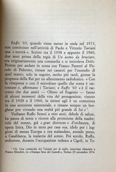 SOTTO IL SEGNO DELLO SCORPIONE. IL CINEMA DEI FRATELLI TAVIANI. …