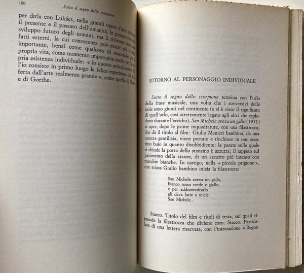 SOTTO IL SEGNO DELLO SCORPIONE. IL CINEMA DEI FRATELLI TAVIANI. …