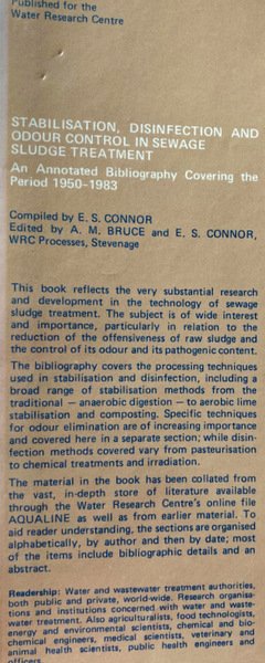 STABILISATION, DISINFECTION AND ODOUR CONTROL IN SEWAGE SLUDGE TREATMENT. AN …