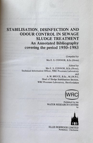 STABILISATION, DISINFECTION AND ODOUR CONTROL IN SEWAGE SLUDGE TREATMENT. AN …