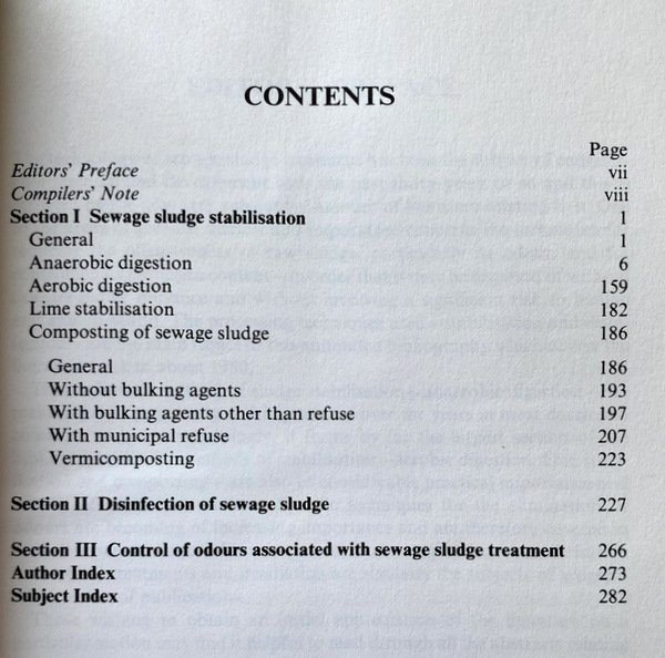 STABILISATION, DISINFECTION AND ODOUR CONTROL IN SEWAGE SLUDGE TREATMENT. AN …