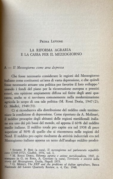 STATO E REGIONI NELLA POLITICA REGIONALE PER L'ITALIA MERIDIONALE: DIECI …