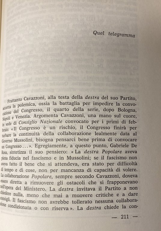 STEFANO CAVAZZONI: IL SENATORE DI DON ORIONE