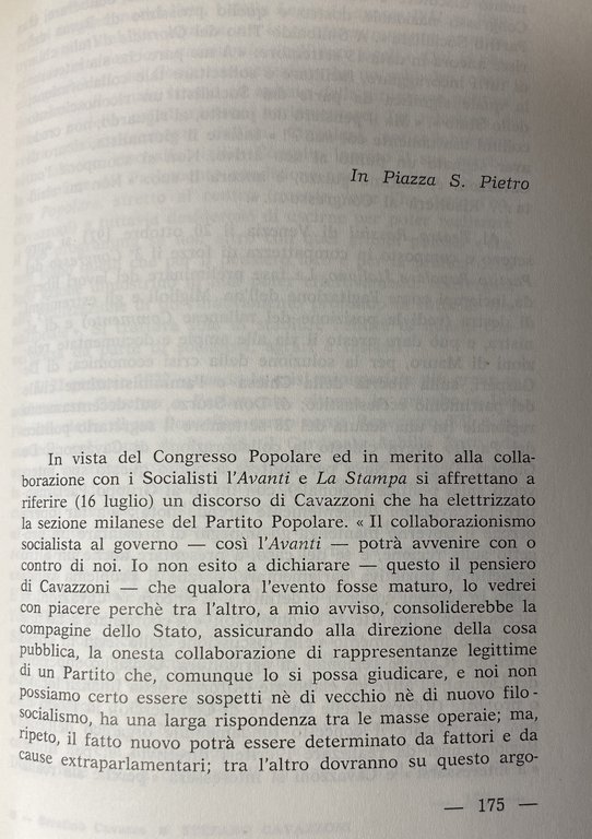 STEFANO CAVAZZONI: IL SENATORE DI DON ORIONE